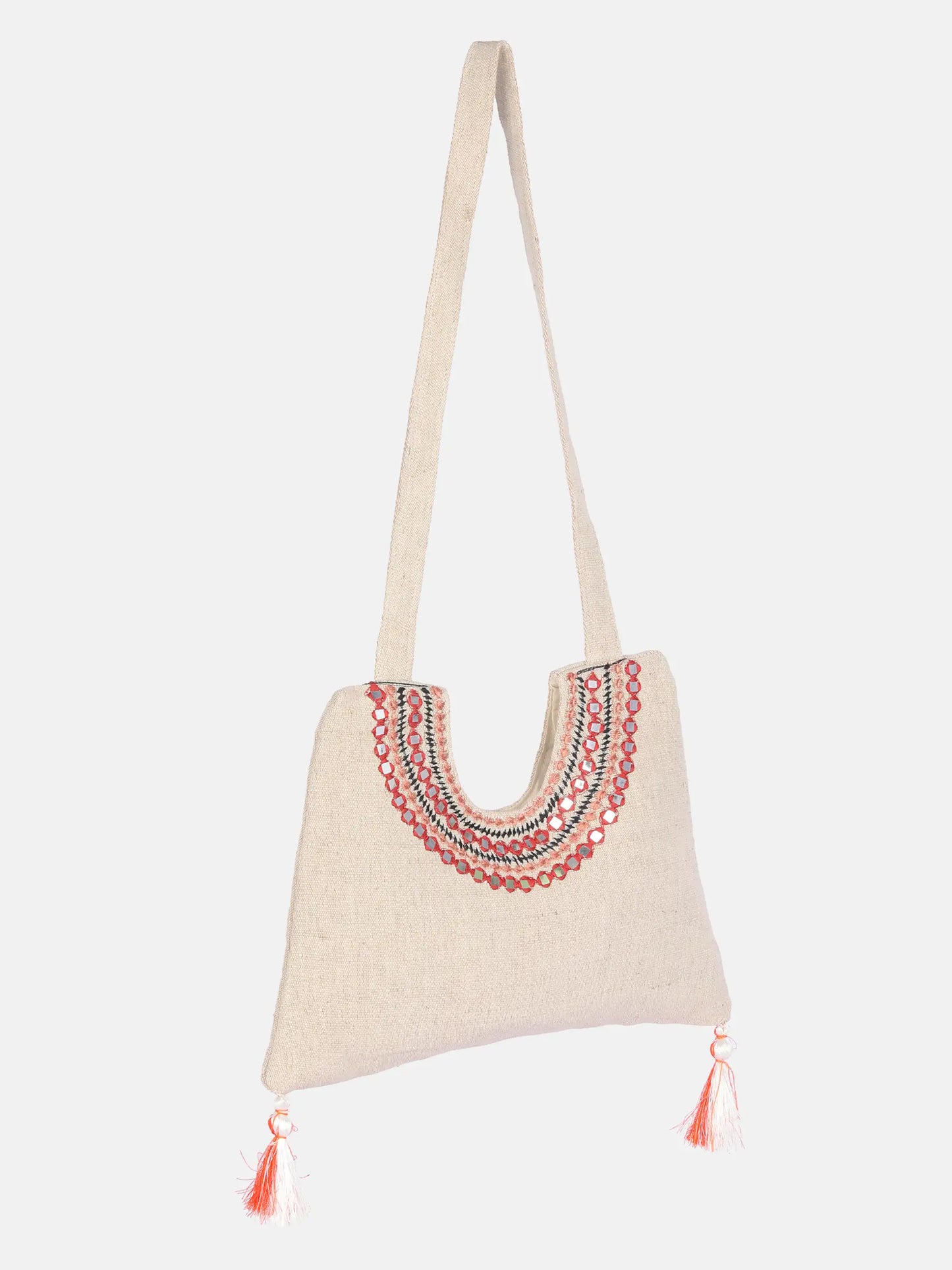 Jute Embroidered Bag